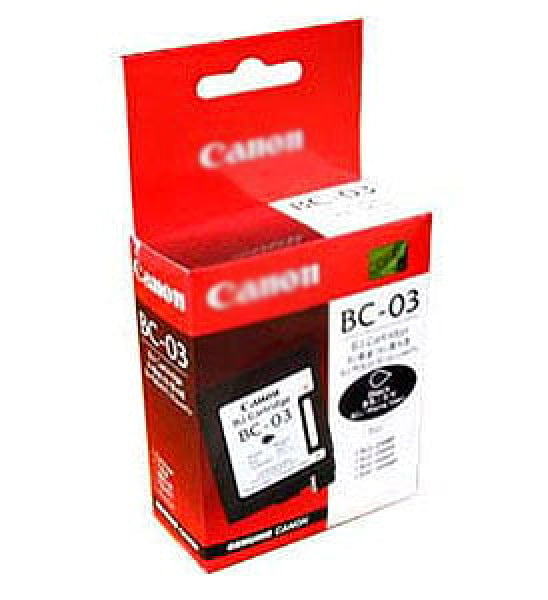 1 X Genuine Canon Bc-03 Black Ink Cartridge -