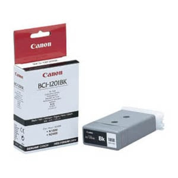 1 X Genuine Canon Bci-1201Bk Black Ink Cartridge -