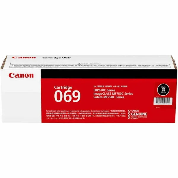 Genuine Canon Cart069 Black Toner Cartridge For Lbp674Cx Mf756Cx 2.1K Pages [Cart069Bk] -
