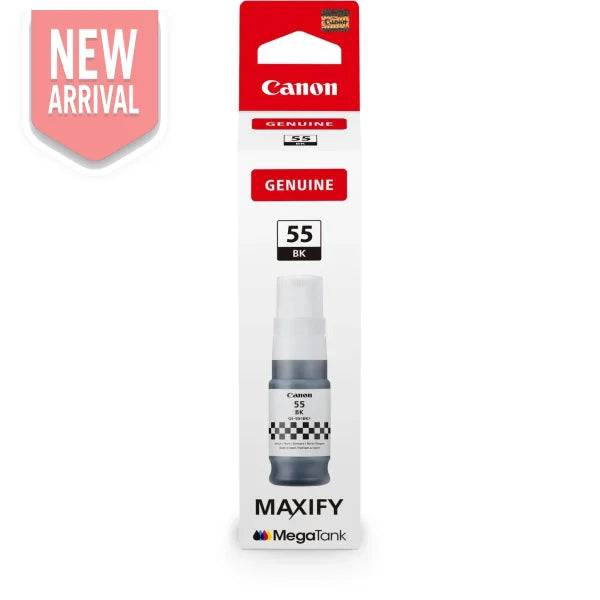 Genuine Canon Gi-55 Black Ink Bottle For Gx1060 Gx2060 (3K) [Gi55Bk] Cartridge -