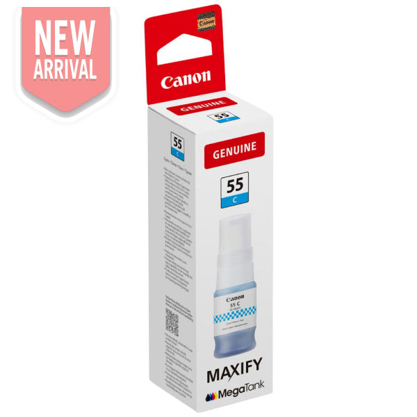 Genuine Canon Gi-55 Cyan Ink Bottle For Gx1060 Gx2060 (3K) [Gi55C] Cartridge -