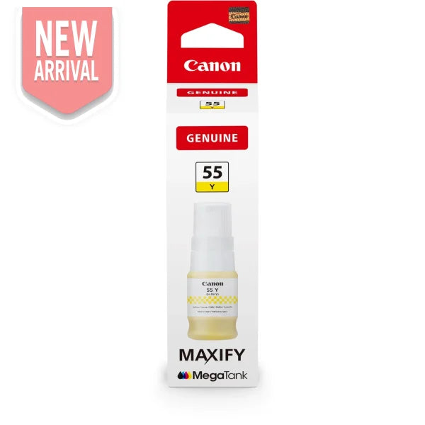 Genuine Canon Gi-55 Yellow Ink Bottle For Gx1060 Gx2060 (3K) [Gi55Y] Cartridge -