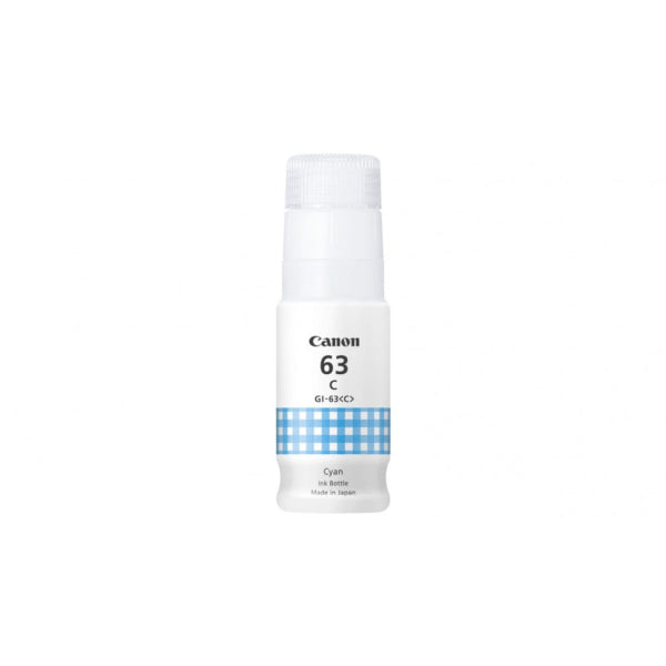 Genuine Canon GI63 Cyan Ink Bottle for G660 (8k) [GI63C]