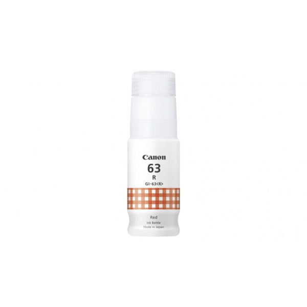 Genuine Canon GI63 Red Ink Bottle for G660 (8k) [GI63R]