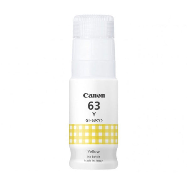 Genuine Canon GI63 Yellow Ink Bottle for G660 (8k) [GI63Y]