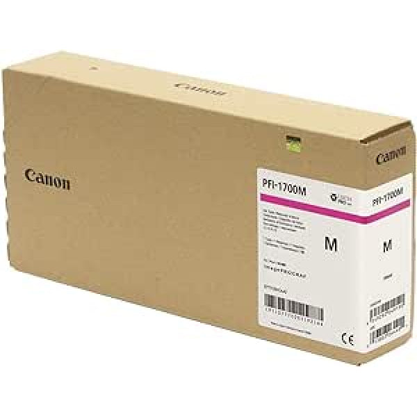 Genuine Canon Pfi-1700 Magenta Ink Cartridge 700Ml For Imageprograf Pro Printers [Pfi-1700M] -