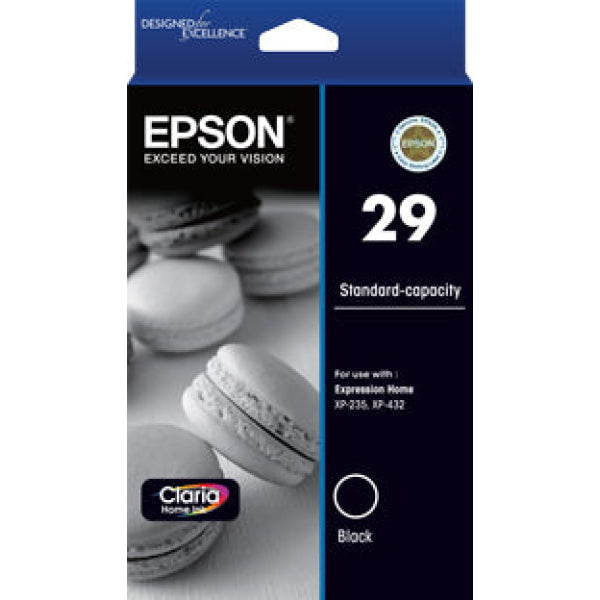 Genuine Epson #29 Black Ink Cartridge For Xp235/xp245 Xp432/xp442 Printer P/n:c13T298192 -