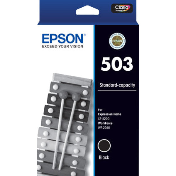 Epson Genuine 503 Black Ink Cartridge For Xp-5200/wf-2960 Printer [P/n:c13T09Q192] -