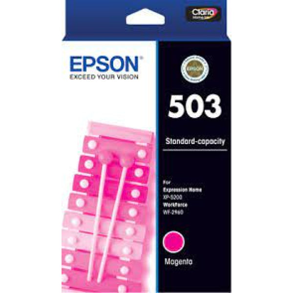 Epson Genuine 503 Magenta Ink Cartridge For Xp-5200/wf-2960 Printer [P/n:c13T09Q392] -