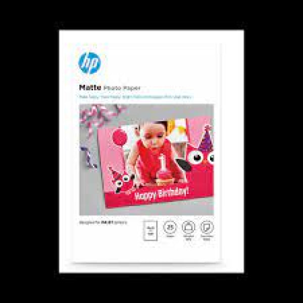 Genuine Hp 25X Sheets Matte Fsc Inkjet Photo Paper 10X15Cm (4R) 180Gsm [7Hf70A]
