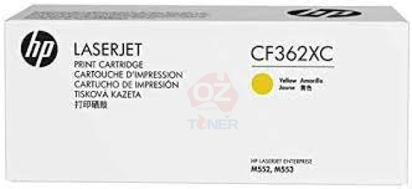 Hp Genuine Cf362X #508X Yellow High Yield Toner Cartridge For M552/m552Dn/m553/m553Dn (9.5K) Cf362Xc