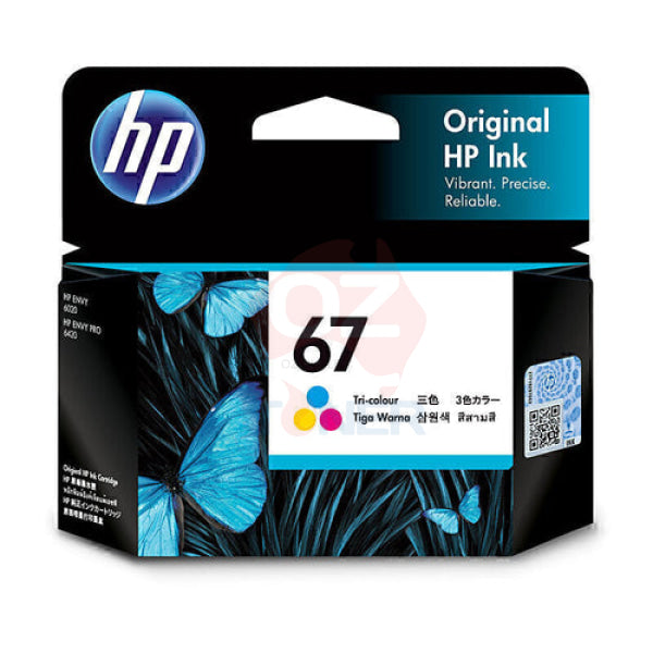 Genuine Hp 67Xxl Bk + #67 Colour Ink Set Bundle For Deskjet 4123/4122/4121/4120/2723 [3Ym55A]
