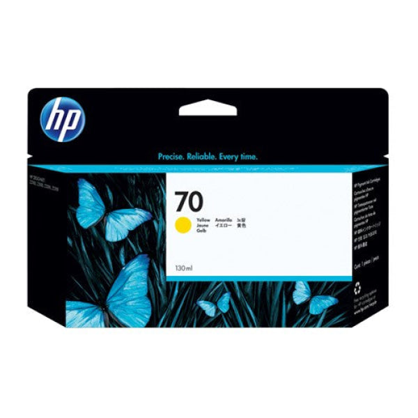 HP 70 YELLOW 130 ML INK C9454A FOR Z2100 3100 3200 C9454A