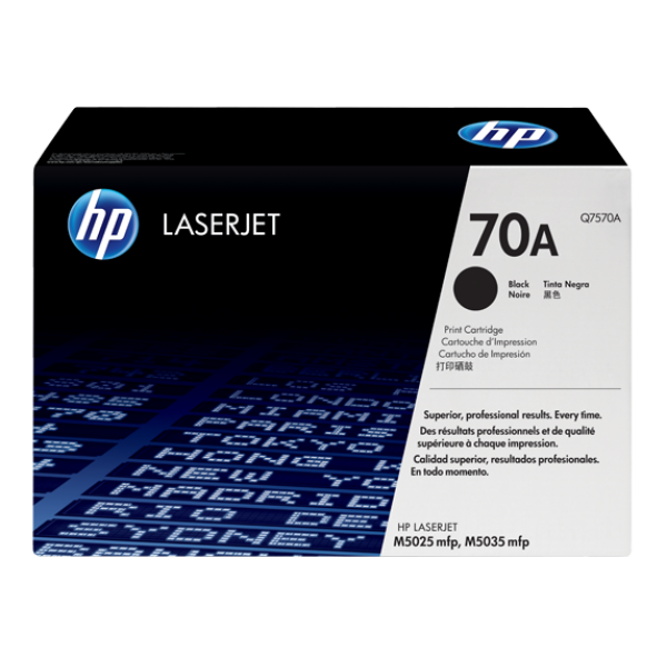HP 70A BLACK TONER 15000 PAGE YIELD FOR LJ M5025 & M5035 Q7570A