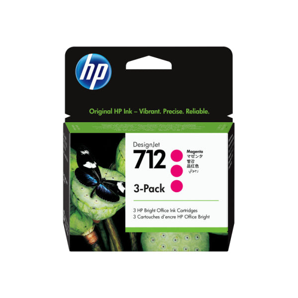 HP #712 29ml Mag 3 Pk 3ED78A 3ED78A