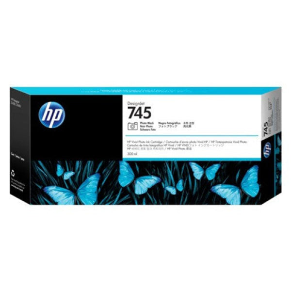 HP 745 300-ML PHOTO BLACK DESIGNJET INK CARTRIDGE F9K04A