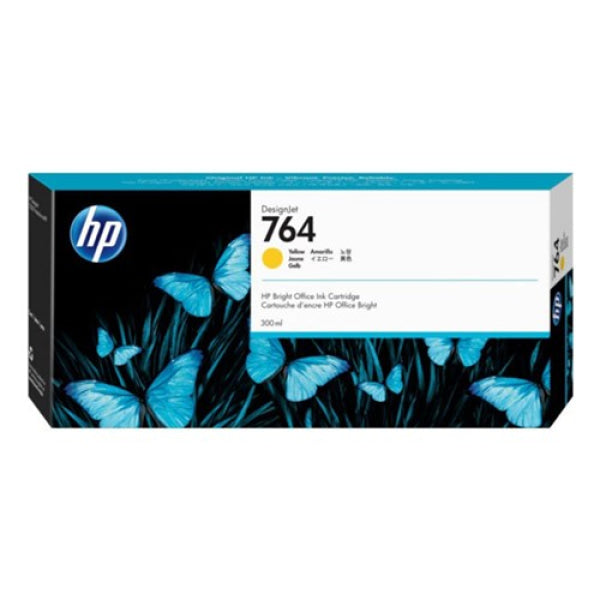 HP 764 300ML YELLOW DESIGN JET INK CARTRIDGE C1Q15A