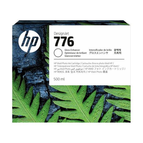 Genuine Hp 776 Gloss Enhancer Ink Cartridge For Designjet Z9 + Large Format Printer 500Ml [1Xb06A]