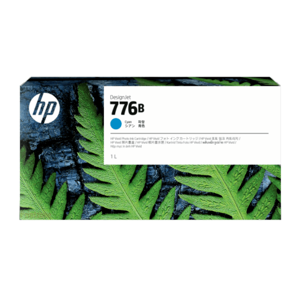 Genuine Hp 776B Cyan Ink Cartridge For Designjet Z9 + Large Format Printer 1000Ml [1Xb15A] Ink