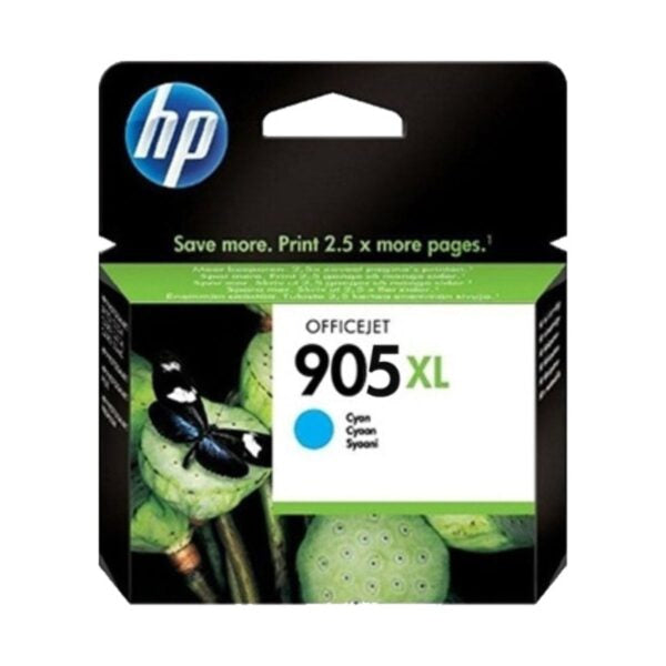 Genuine Hp #905Xl-C Cyan High Yield Ink Cartridge For Officejet 6956/6960/6970/6950 [T6M05Aa] -
