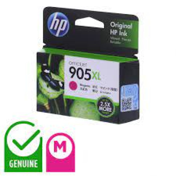 Genuine Hp #905Xl-M Magenta High Yield Ink Cartridge For Officejet 6950/6956/6960/6970 [T6M09Aa] -