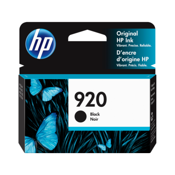 HP 920 BLACK INK 420 PAGE YIELD FOR OJ 6000 & 6500 CD971AA