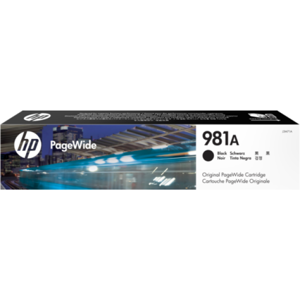 HP 981A BLACK ORIGINAL PAGE WIDE CRTG 6K J3M71A