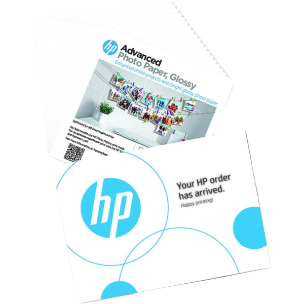 Genuine Hp Advanced Gloss Photo Paper 20 Sheets 5X5In/127X127Mm/250Gsm [49V50A] Paper