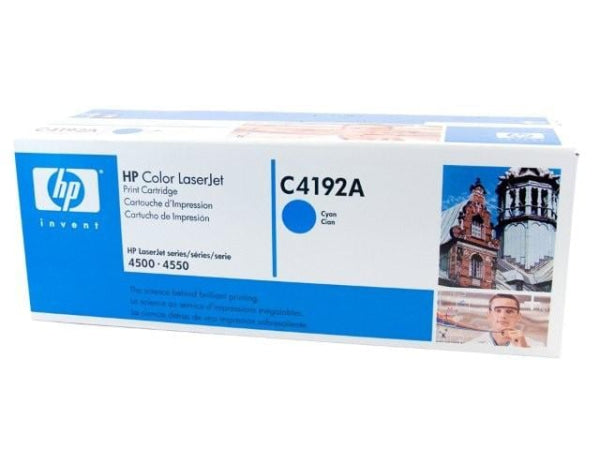 1 X Genuine Hp C4192A Cyan Toner Cartridge -