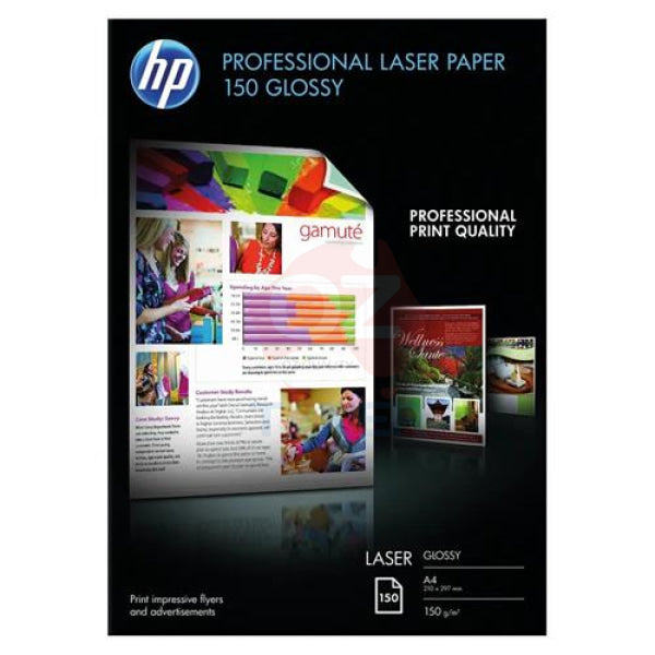 Genuine Hp Cg965A A4 Professional Glossy Laser Paper 150Gsm/150 Sheets [210X297Mm] Photo Paper