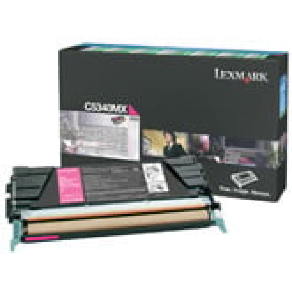 1 X Genuine Lexmark C534 Magenta Toner Cartridge Extra High Yield Return Program -