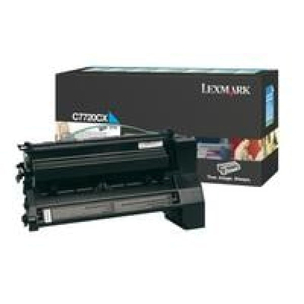 1 X Genuine Lexmark C772 Cyan Toner Cartridge Extra High Yield Return Program -