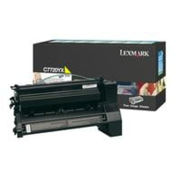 1 X Genuine Lexmark C772 Yellow Toner Cartridge Extra High Yield Return Program -