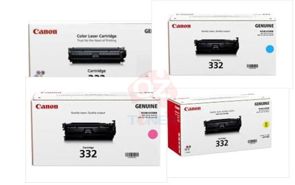 Genuine Set Canon High Yield Cart332Bkii Cart332C Cart332M Cart332Y Toner Set For Lbp7780Cx