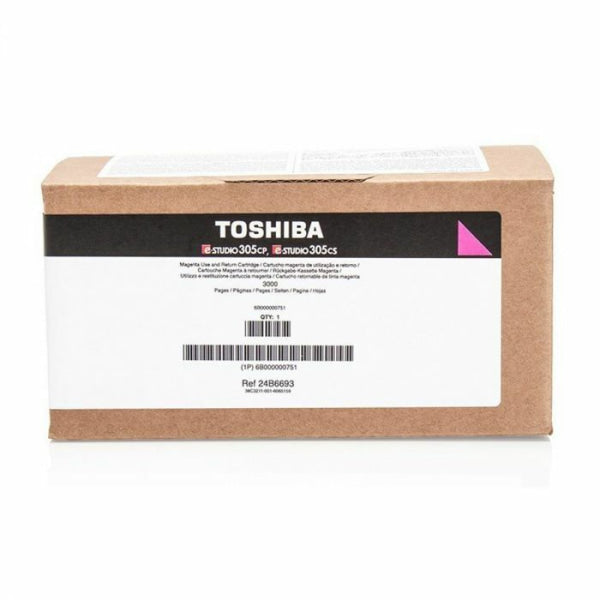 Genuine Toshiba E-Studio 305Cs 305Cp Magenta Toner Cartridge 3K [Tfc305Pmr] -