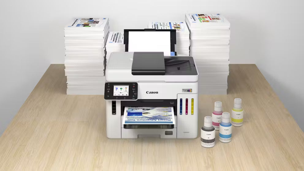 Canon Maxify GX7060 Megatank A4 Print/Copy/Scan/Fax Printer+Duplex ADF+Dual Tray