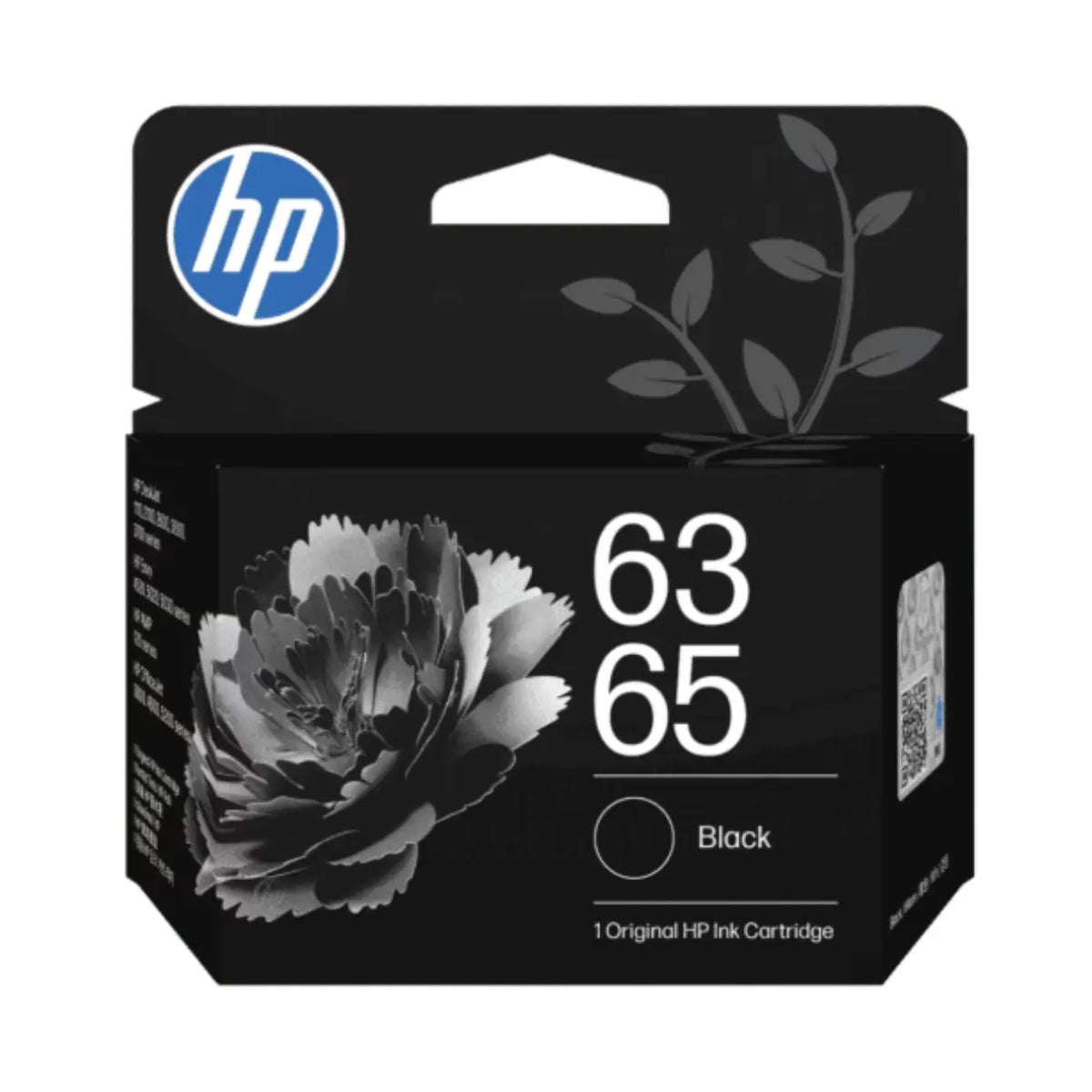 Genuine HP 63/65 Standard Capacity Black Ink Cartridge 120 Pages [B7RT3AA]