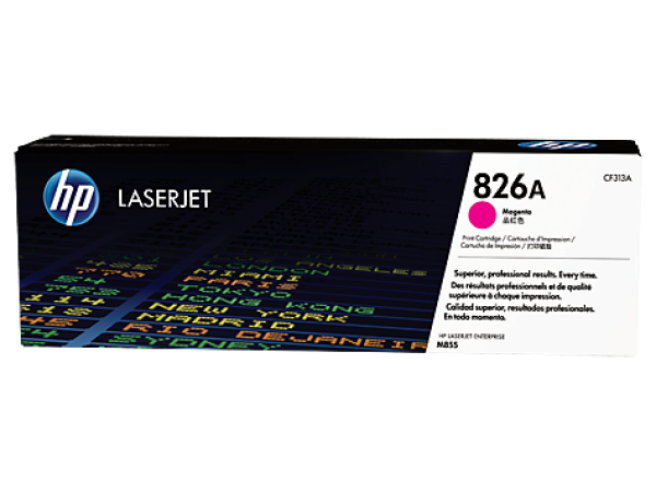 Hp Genuine 826A Magenta Laserjet Toner Cartridge For M855Dn/M855X+/M855X 31.5K [Cf313A] Accessories