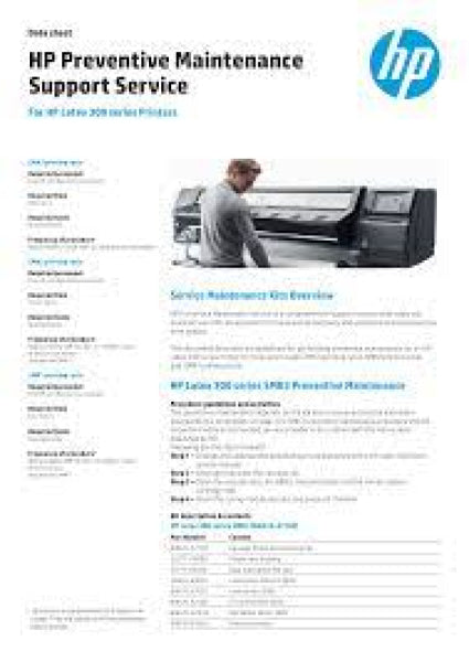 Hp Preventive Maintenance Service For Designjet Large Format Printer [U1Xv4E] Warranty