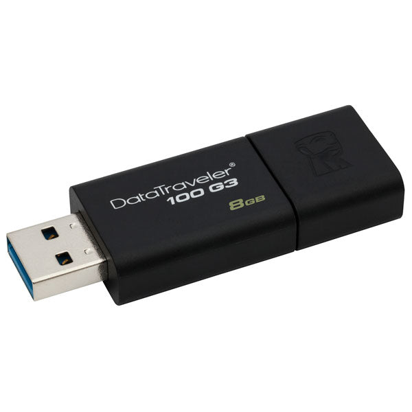 Kingston DataTraveler 100 G3 8GB USB 3.0 Flash Drive DT100G3/8GB