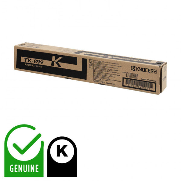 Kyocera Genuine Tk-899 Black Toner For Fs-C8020/C8025/C8520/C8525 Mfp (12K) [Tk899K] Cartridge -