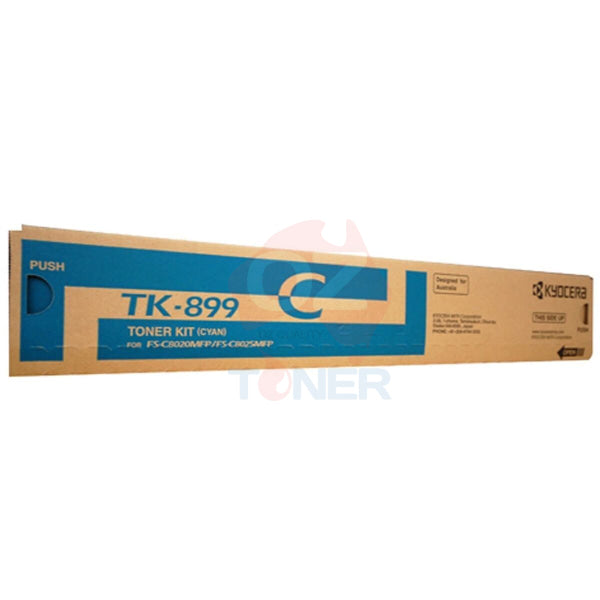 Kyocera Tk-899C Genuin Cyan Toner Kit For Fs-C8020/C8025/Fsc8520/Fsc8525Mfp (6K) [Tk899C] Cartridge