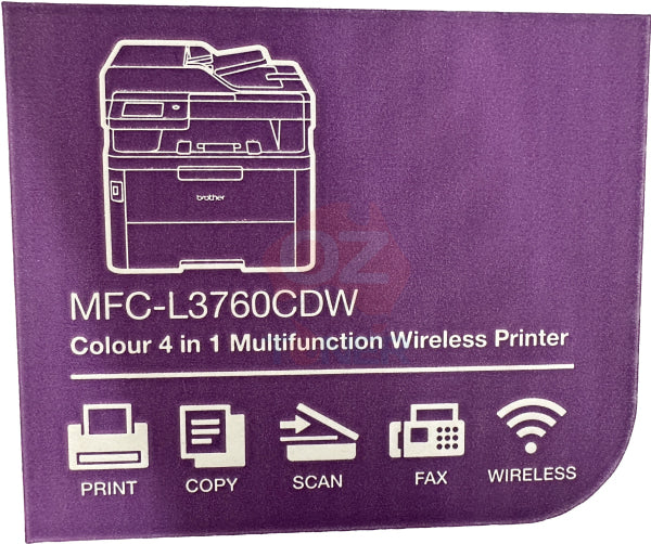 *New!* Brother Mfc-L3760Cdw A4 Multifunction Color Laser Printer + Duplex + Adf 26Ppm Printer