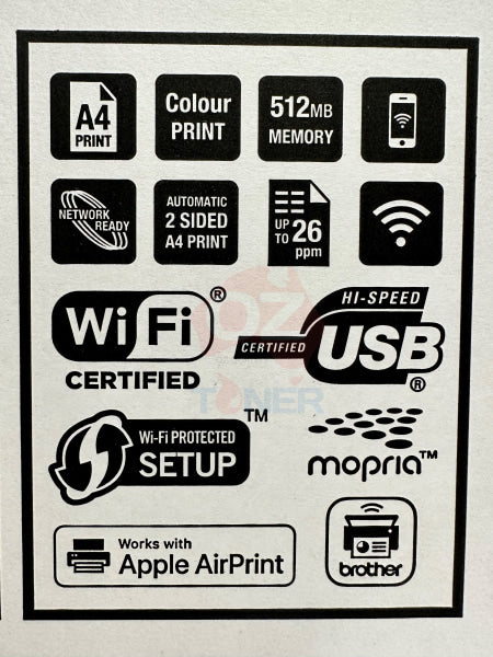 *New!* Brother Mfc-L3760Cdw A4 Multifunction Color Laser Printer + Duplex + Adf 26Ppm Printer