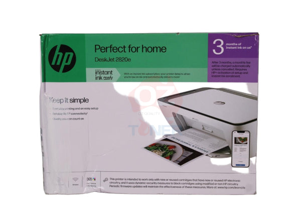 *New!* Hp Deskjet 2820E All-In-One Mfp Wi-Fi Printer + Airprint Instant Ink Enabled [588L1A] Inkjet
