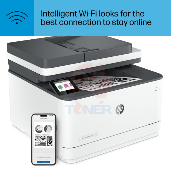 *New!* Hp Laserjet Pro Mfp 3101Fdw A4 Mono Wireless Laser Printer + Adf + Fax #138A [3G628F] Laser