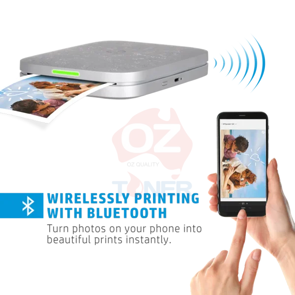 *New!* Hp Sprocket 3X4 Instant Photo Printer + Zink Paper [Hpisp3X4W] Printer
