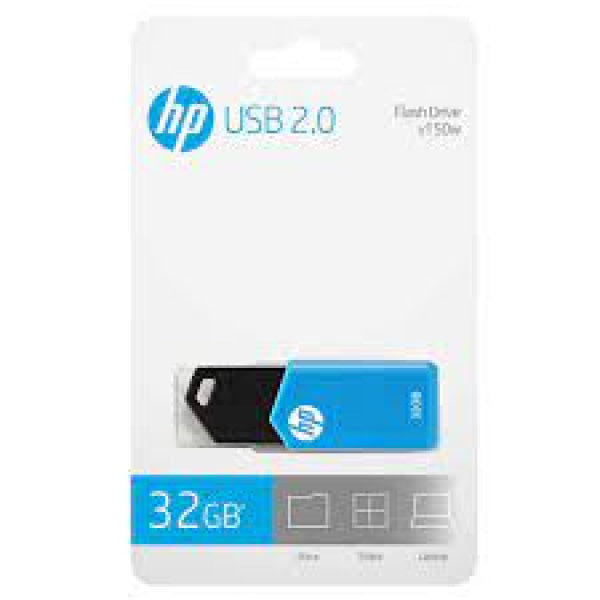 New Hp Usb2.0 V150W 32Gb Usb Flash Drive Usb-A 14Mb/S [Hpfd150W-32P]