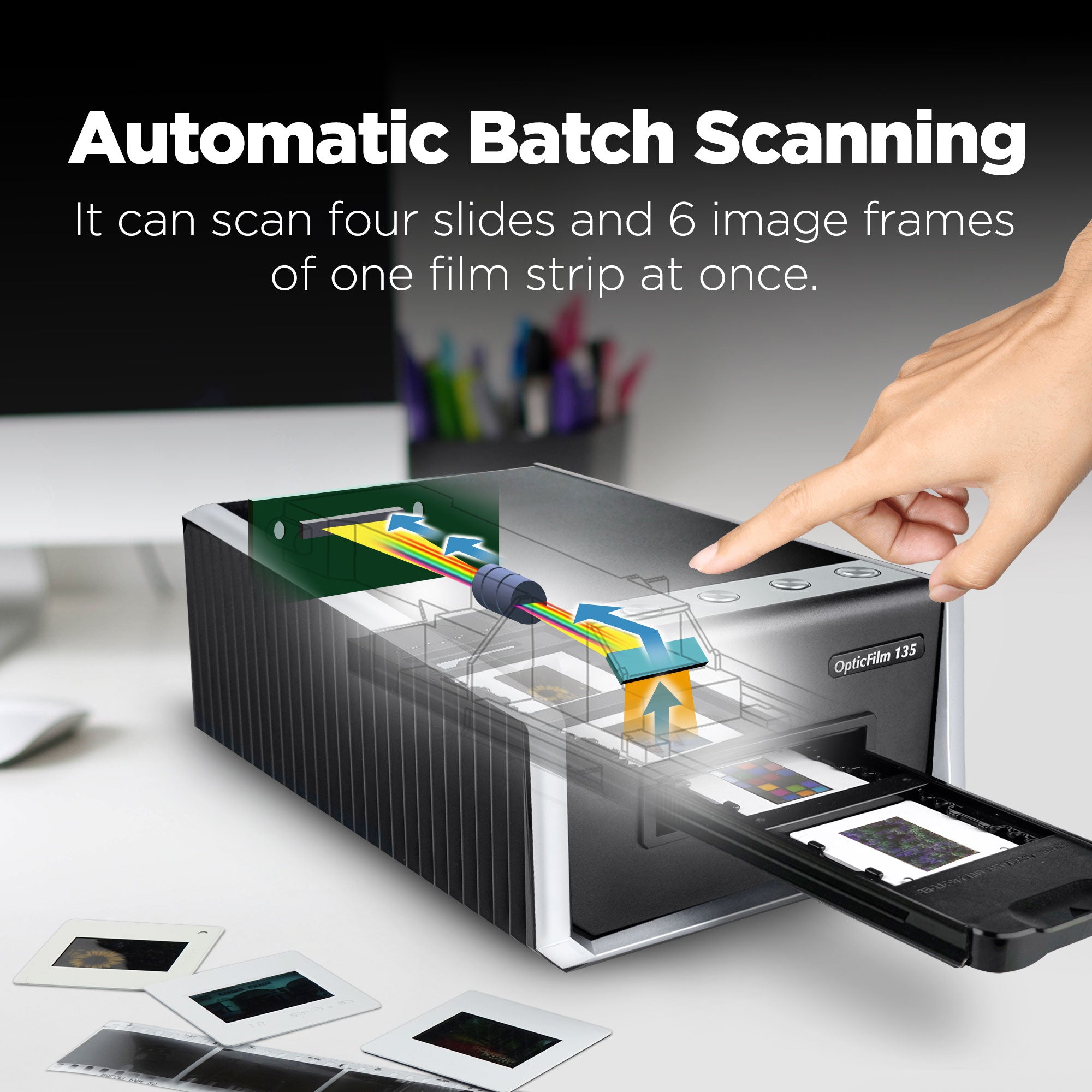 Plustek Opticfilm 135i Ai 35mm Film Scanner+Infrared Built-in+SilverFast Ai Studio 9 Bundle