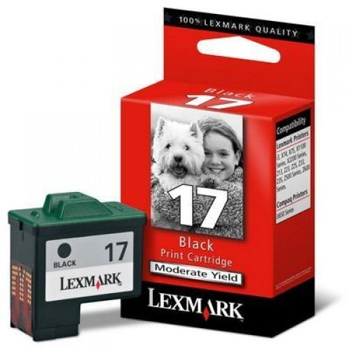 Genuine Lexmark #17 Black Ink Cartridge for Z605/Z615/X1140/X1150/X1185/X2250/Z513/Z515/X75 [10N0217A]